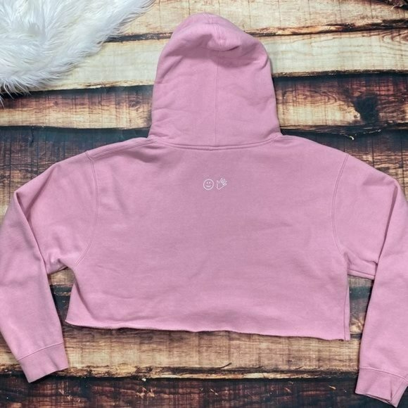 RELISTED Glossier Light Pink Cropped Hoodie - Picture 7 of 10